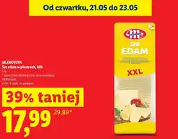 Lidl Ser edam w plastrach, XXL oferta