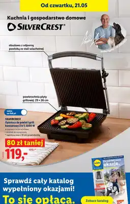 Lidl SILVERCREST Opiekacz do panini i grill kontaktowy 2 w 1, 2000 W oferta