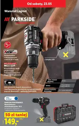 Lidl Wkrętarka akumulatorowa 20V PARKSIDE PERFORMANCE oferta