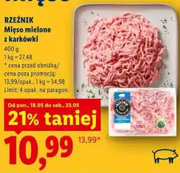 Lidl RZEŹNIK Mięso mielone z karkówki oferta