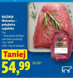 Lidl RZEŹNIK Wołowina - polędwica cygańska oferta