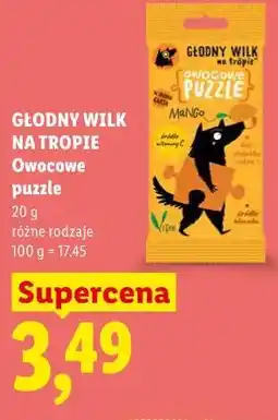 Lidl GŁODNY WILK NA TROPIE Owocowe puzzle oferta