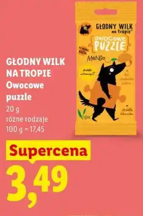 Lidl GŁODNY WILK NA TROPIE Owocowe puzzle oferta