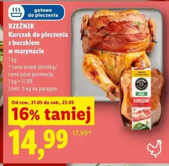Lidl Kurczak do pieczenia z boczkiem w marynacie oferta
