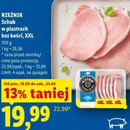 Lidl RZEŹNIK Schab w plastrach bez kości, XXL oferta