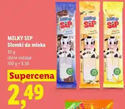 Lidl MILKY SIP Słomki do mleka oferta