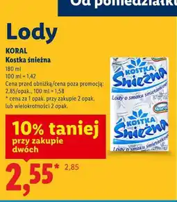 Lidl Kostka śnieżna oferta