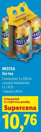Lidl NESTEA Ice tea Czterosztuk oferta