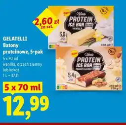 Lidl GELATELLI Batony proteinowe, 5-pak oferta