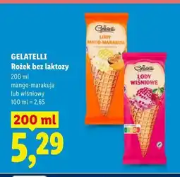 Lidl Rożek bez laktozy mango-marakuja lub wiśniowy Gelatelli oferta
