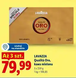 Lidl LAVAZZA Qualità Oro, kawa mielona oferta