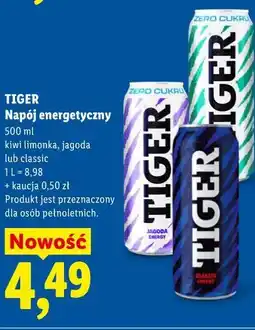 Lidl TIGER Napój energetyczny oferta