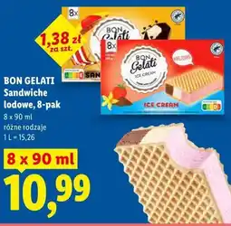 Lidl BON GELATI Sandwiche lodowe, 8-pak oferta