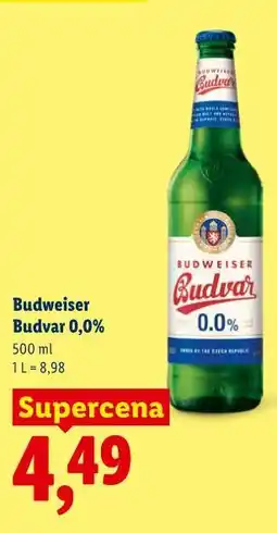 Lidl Budweiser Budvar 0,0% oferta