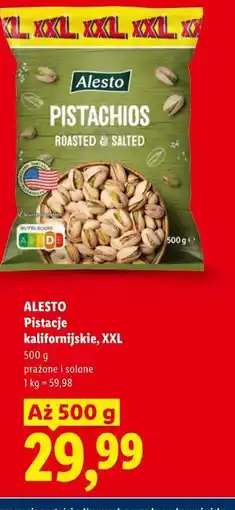 Lidl ALESTO Pistacje kalifornijskie, XXL oferta
