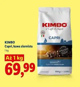 Lidl KIMBO Capri, kawa ziarnista oferta