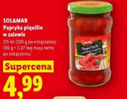 Lidl SOL&MAR Papryka piquillo w zalewie oferta