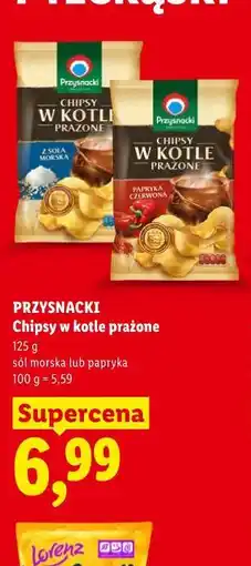 Lidl PRZYSNACKI Chipsy w kotle prażone oferta