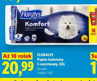Lidl FLORALYS Papier toaletowy 3-warstwowy, XXL oferta