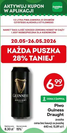 Żabka Piwo Guinness Draught oferta