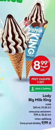 Żabka Lody Big Milk King oferta