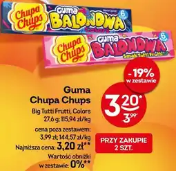 Żabka Guma Chupa Chups Big Tutti Frutti, Colors oferta