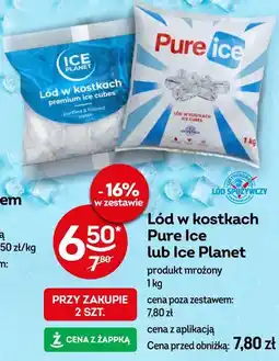 Żabka Lód w kostkach Pure Ice lub Ice Planet oferta