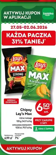 Żabka Chipsy Lay's Max oferta