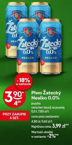 Żabka Piwo Žatecký Nealko 0.0% oferta