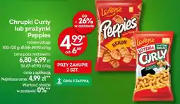 Żabka Chrupki Curly lub prażynki Peppies oferta