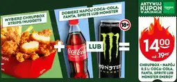 Żabka Chrupbox + napój 0,5 l: Coca-Cola, Fanta, Sprite lub Monster Energy oferta