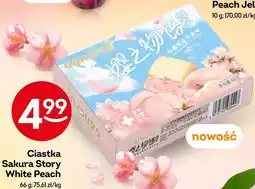 Żabka Ciastka Sakura Story White Peach oferta