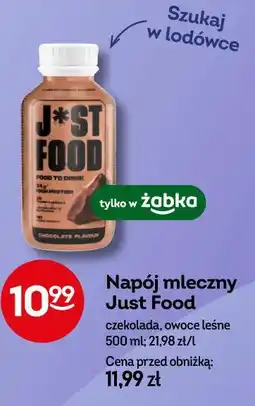 Żabka Napój mleczny Just Food oferta