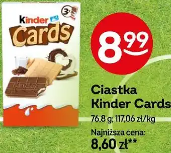 Żabka Ciastka Kinder Cards oferta