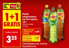 Biedronka Napój niegazowany Ice Tea Lipton oferta
