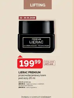 SuperPharm Przeciwstarzeniowy krem pod oczy Lierac Premium oferta