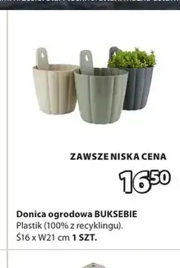 JYSK Donica ogrodowa BUKSEBIE Ś16xW21cm oferta