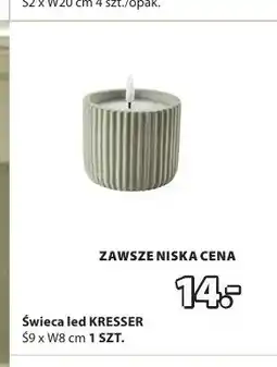 JYSK Świeca led KRESSER Ś9xW8cm oferta