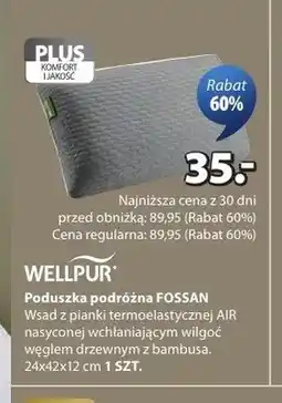 JYSK Poduszka podróżna WELLPUR FOSSAN 24x42x12cm oferta