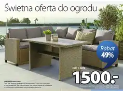 JYSK Stół + sofa AGERMOSE S74xD145xW67cm oferta
