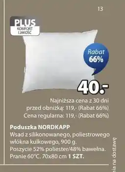 JYSK Poduszka NORDKAPP 70x80cm oferta