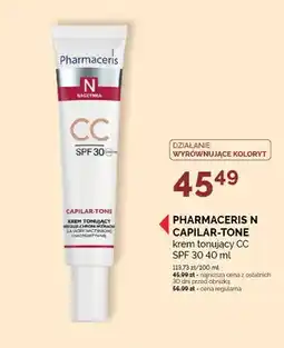 SuperPharm Krem tonujący CC PHARMACERIS N CAPILAR-TONE SPF 30 oferta