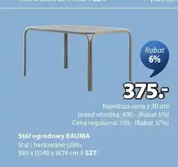 JYSK Stół ogrodowy RAUMA oferta