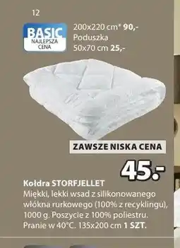 JYSK Kołdra STORFJELLET 135x200cm oferta