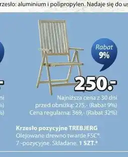 JYSK Krzesło pozycyjne TREBJERG oferta