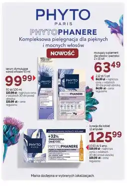 SuperPharm Serum stymulujące wzrost włosów Phyto Phytophanere oferta