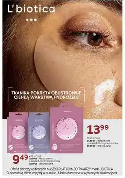 SuperPharm Płatki pod oczy L'biotica oferta