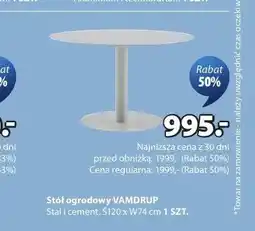 JYSK Stół ogrodowy VAMDRUP oferta