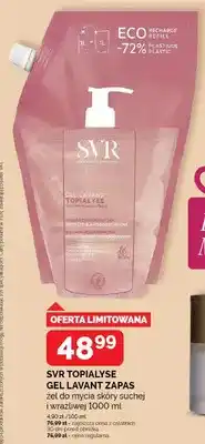 SuperPharm Żel do mycia skóry suchej i wrażliwej SVR TOPIALYSE GEL LAVANT ZAPAS oferta