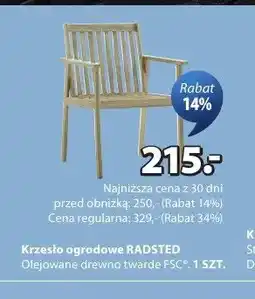 JYSK Krzesło ogrodowe RADSTED oferta